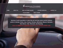 Tablet Screenshot of americancourier.net
